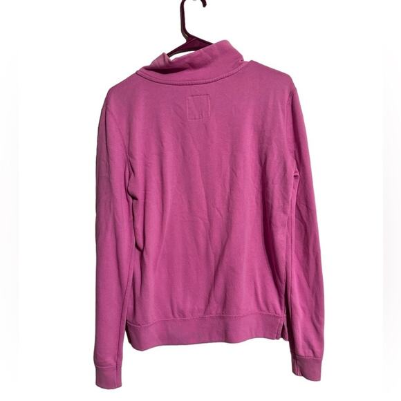 American Eagle Size Small Pink Half Zip Sweatshirt - Picture 6 of 7